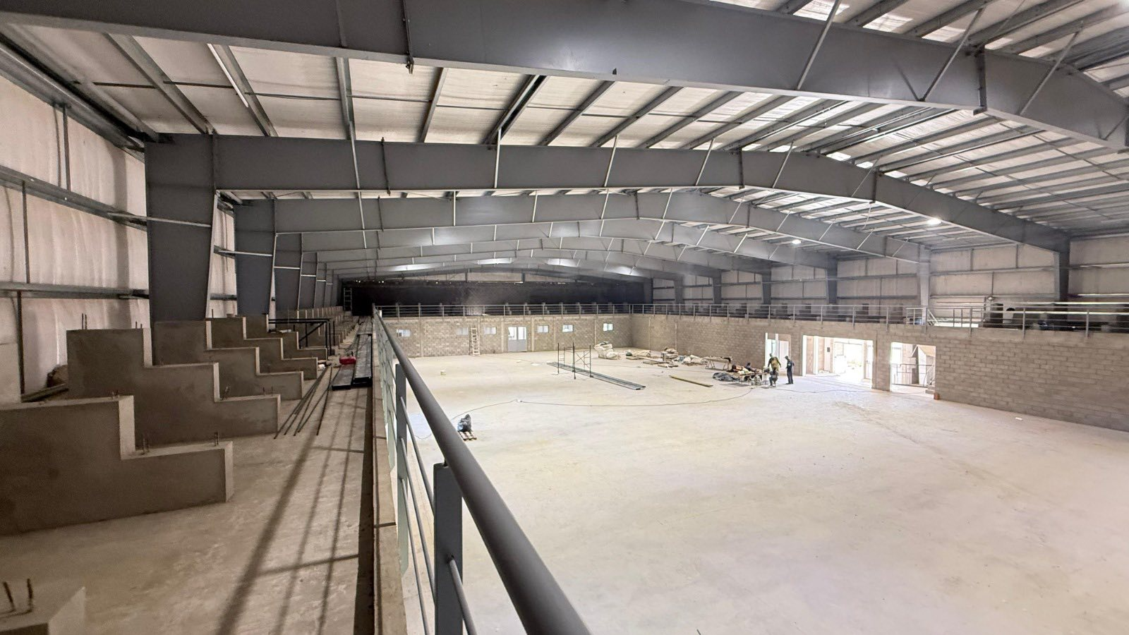 La obra del Polideportivo de Capilla del Señor ingresó en su etapa final