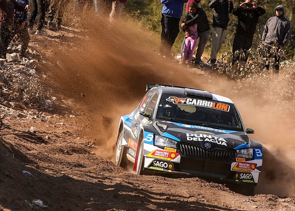 Miguel Baldoni brilló en Catamarca: ganó cinco tramos y cerró cuarto en el Rally del Poncho