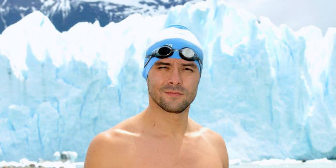 Santa Cruz se prepara para la Copa del Mundo de natación en aguas frías frente al Perito Moreno