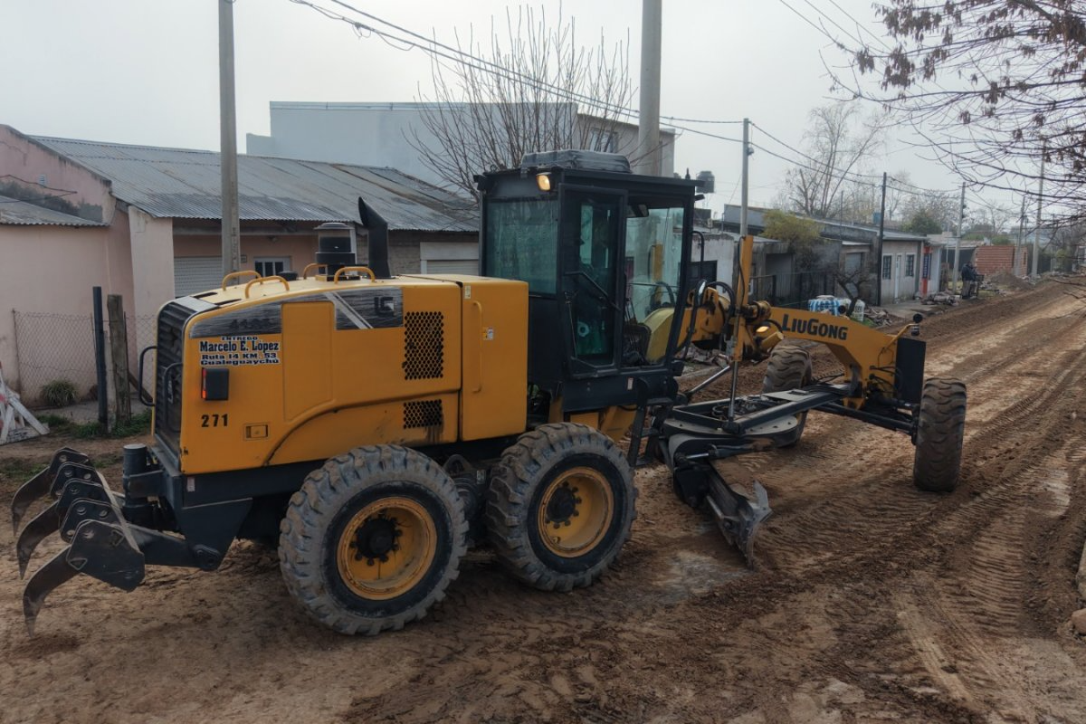 Avanza la reconstrucción la calle Perigán en Gualeguaychú: los detalles de la obra